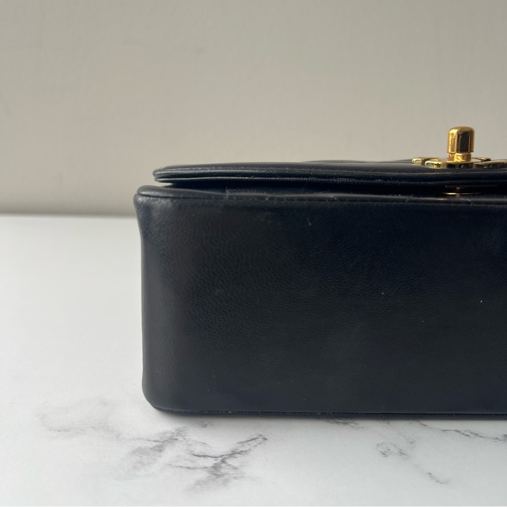 Chanel Black Quilted Shoulder Bag with Gold Accents - Picture 6 of 10